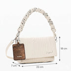 Bolso De Mujer Mediano Con Relieves 26saxpbb/1008 Desigual® Beige Relieves Níquel