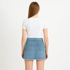 Falda De Mezclilla Para Mujer Mod. Ssjsskd Marca Skannda®