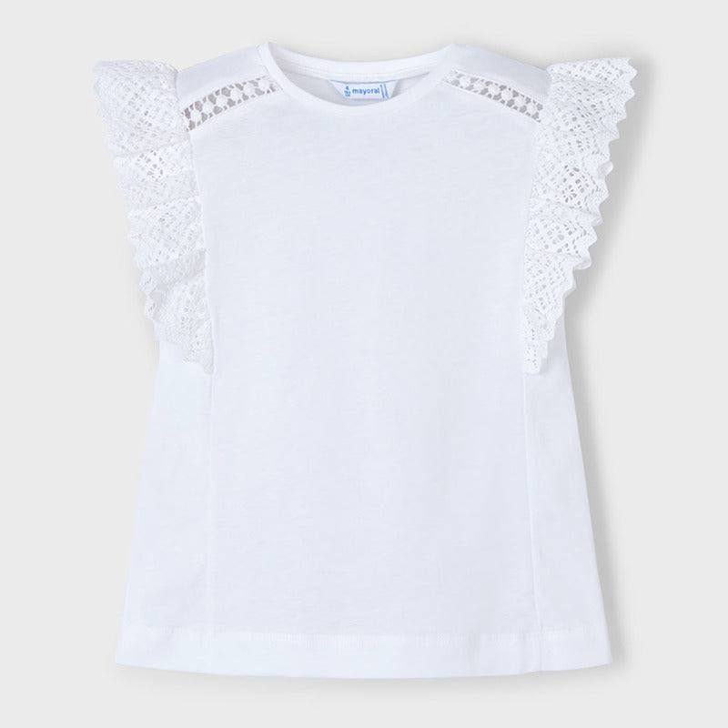 Blusa Para Niña Con Holán Mod.3010 Marca Mayoral®