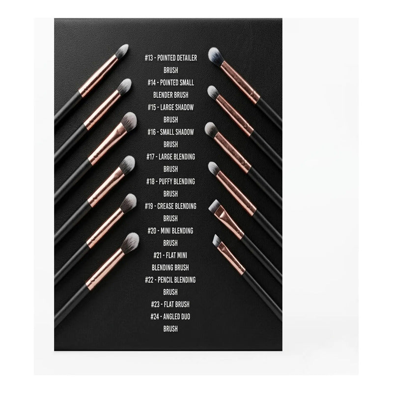 Set De Brochas 24pz Con Estuche De Viaje Beauty Creations® Unbothered