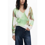 Suéter Suave Cómodo Para Mujer Mod. 25wwjf13/4146 Desigual® Multicolor Geométrico S