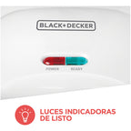 Sandwichera 2 Panes Black And Decker Sm1000w Luz Indicadora Color Blanco