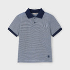 Playera Polo Para Niño Mod. 3105 Marca Mayoral® Marino 2 Años Lisa