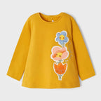 Blusa Cómoda Para Bebé Mod.2098 Marca Mayoral® Miel Lisa 6 Meses