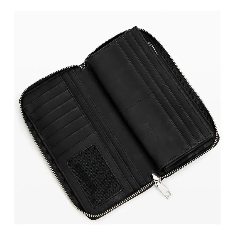 Cartera Mediana Para Mujer 25sayp09/2000 Marca Desigual® Negro Liso
