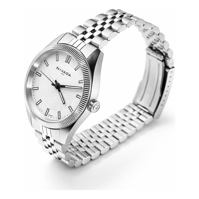 Reloj Para Hombre Np22363macbi Corporate Nivada Swiss® Plateado