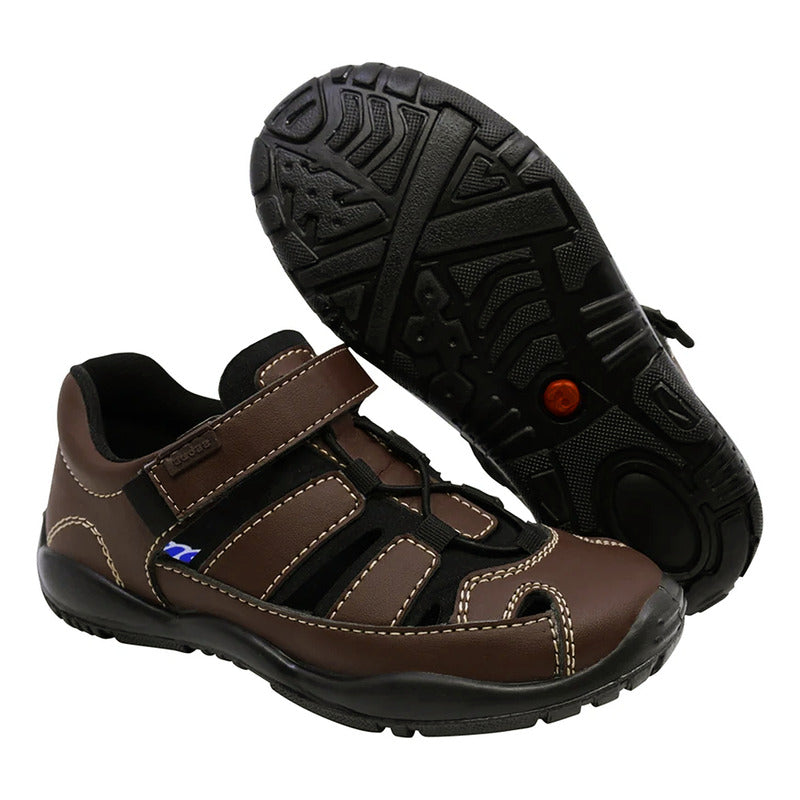 Sandalia Huarache Para Niño Mod.168012-f Coqueta Y Audaz®