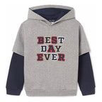 Sudadera Doble Manga Larga Para Niño 7444 Marca Mayoral® 10 Años Gris Oscuro Lisa