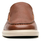 Mocasín Casual Para Hombre 100% Piel Mod.423805 Marca Flexi® Marrón Lisa 26,5 Mx