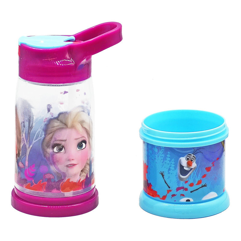 Botella De Agua Con Compartimento Diseño Infantil