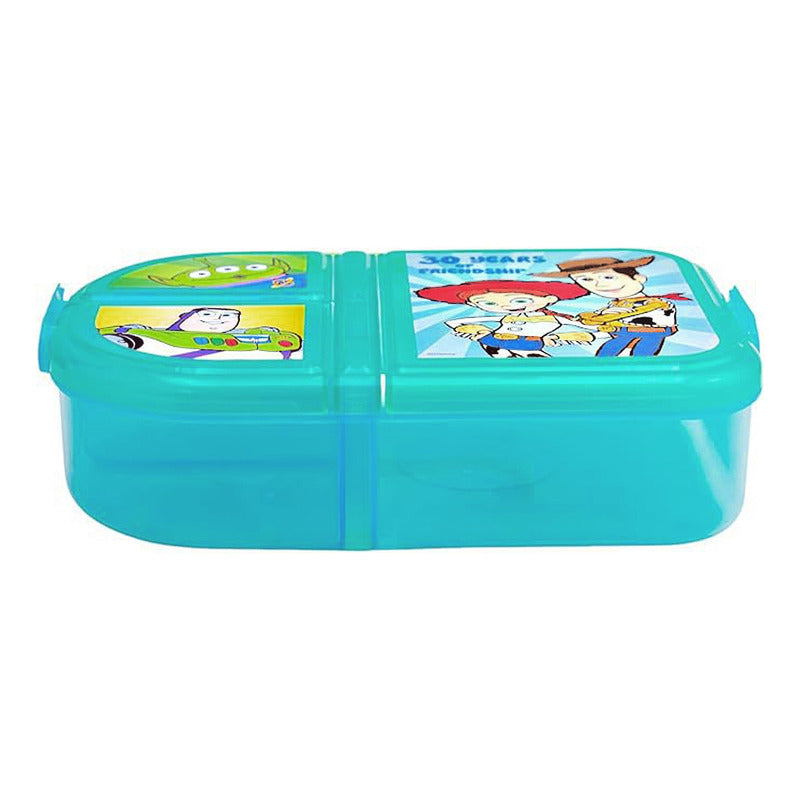 Lonchera Escolar Infantil 3 Divisiones Diseños Animados