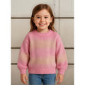 Suéter Tejido Para Niña Mod.4360 Marca Mayoral® Rosa Líneas 9