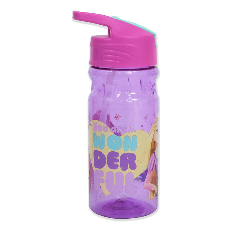 Botella De Agua Ligera Con Manija Para Niños Varios Diseños Princesa 1669-1143