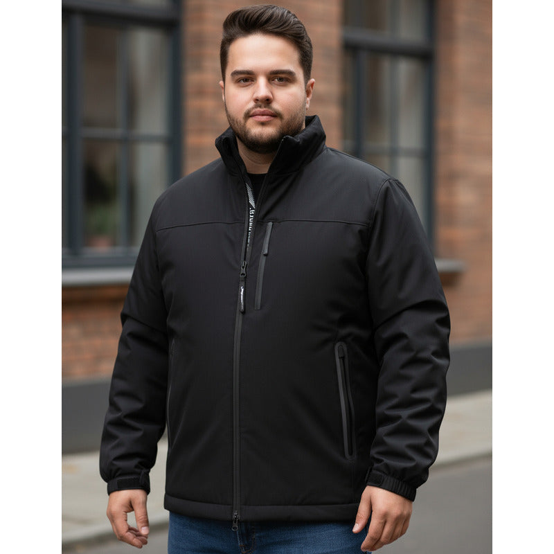 Chamarra Rompeviento Para Hombre M.cw86-ny8597l Greenlander® Negro 1x Lisa