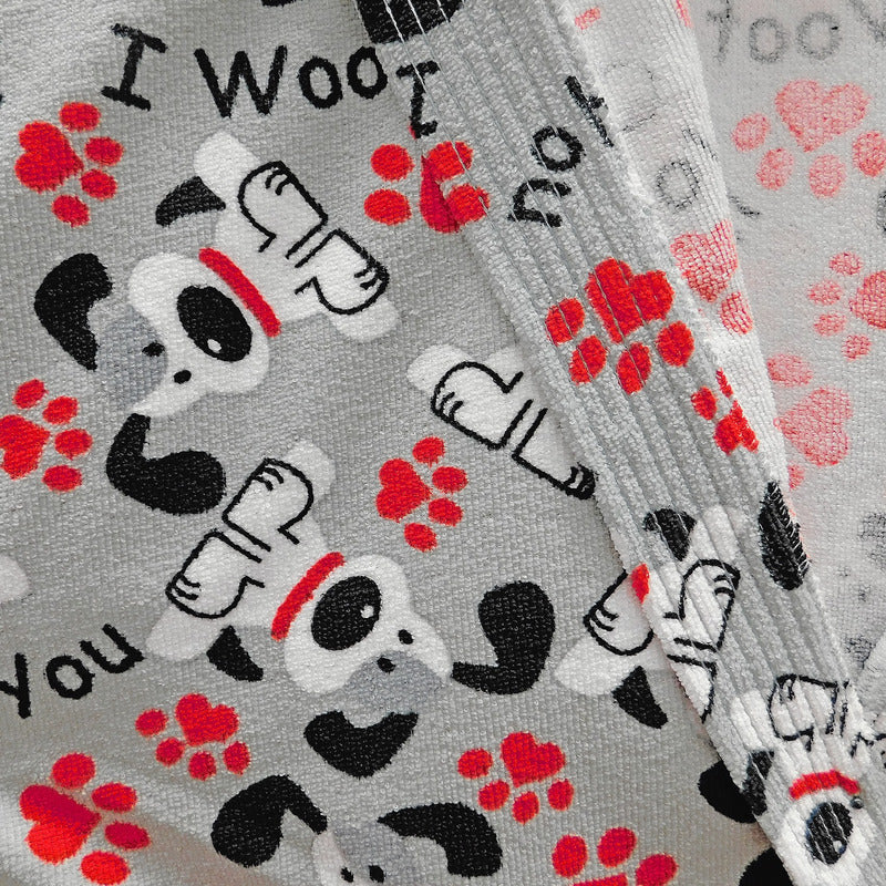 Bata De Baño Microfibra Estampada Diseños Animados