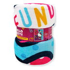 Cobertor Ligero Super Suave Matrimonial Diseños Providencia® Hello Kitty Funday 850 G Multicolor