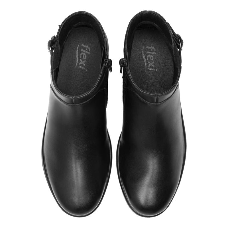 Botín Confort Cuña Para Mujer Mod.130004 Marca Flexi®