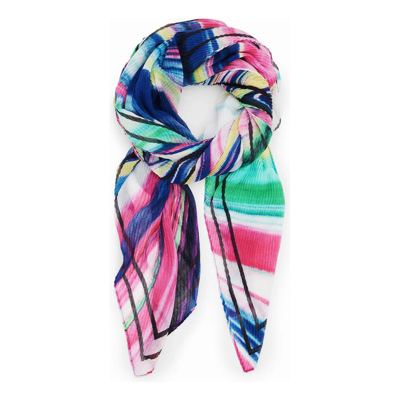 Pashmina Ligera Suave Casual Para Mujer Marca Desigual® Multicolor 24sawa35/9021 Unitalla