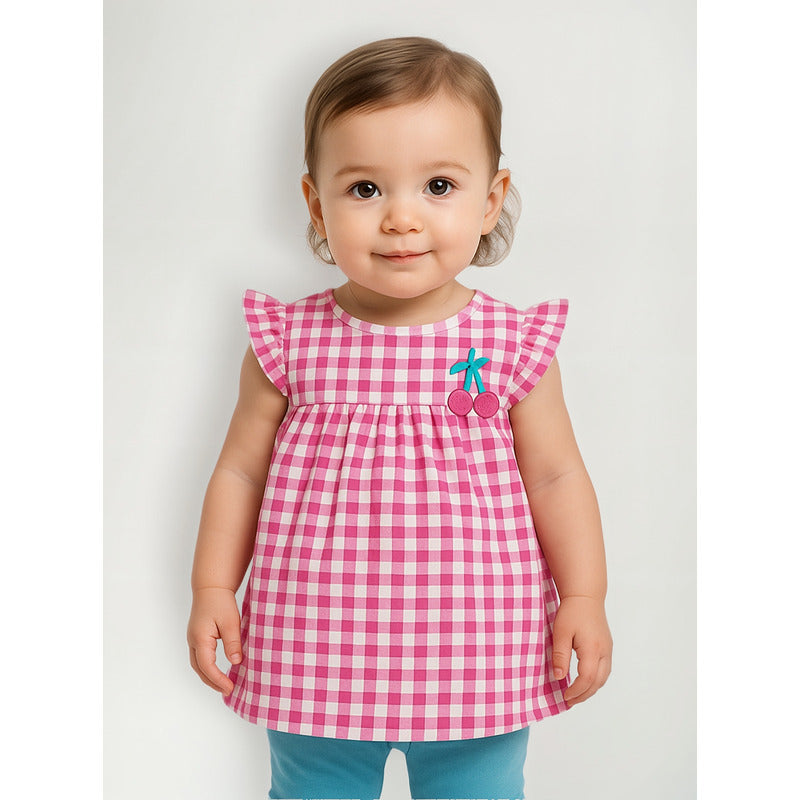 Blusa Holgada De Bebe Mod.018-3001al Marca Losan®