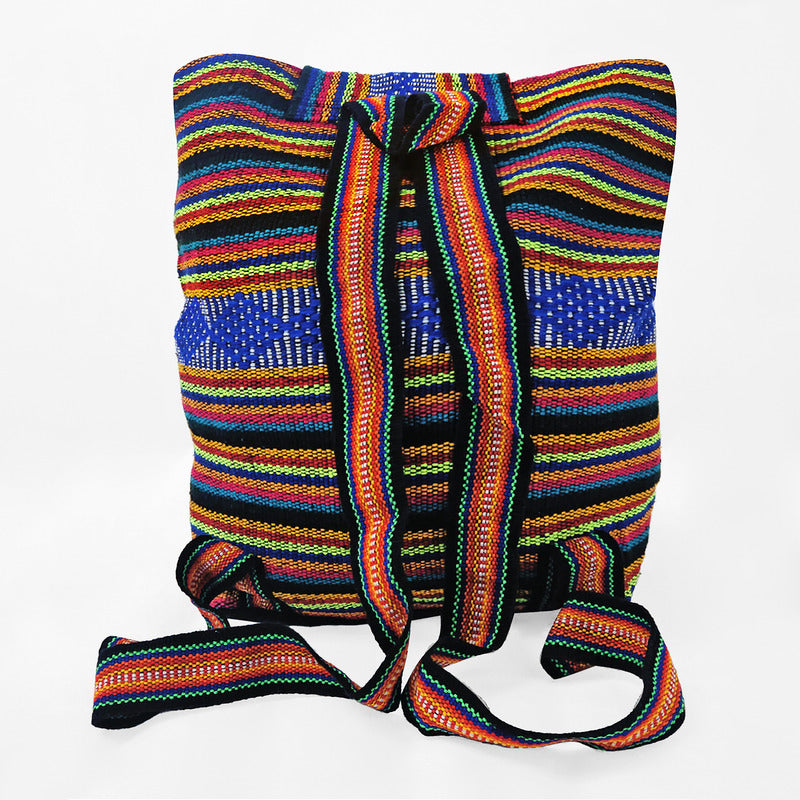 Mochila Artesanal Tejida Tipo Morral Con Bolsillo Frontal 10kg