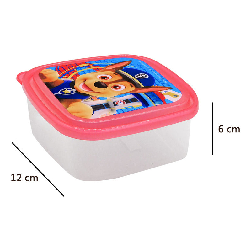 Recipiente Infantil Escolar Para Comida Diseños Varios