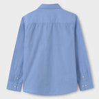 Camisa Casual Para Niño Mod.6142 Marca Mayoral® Azul Claro Puntos 18 Años