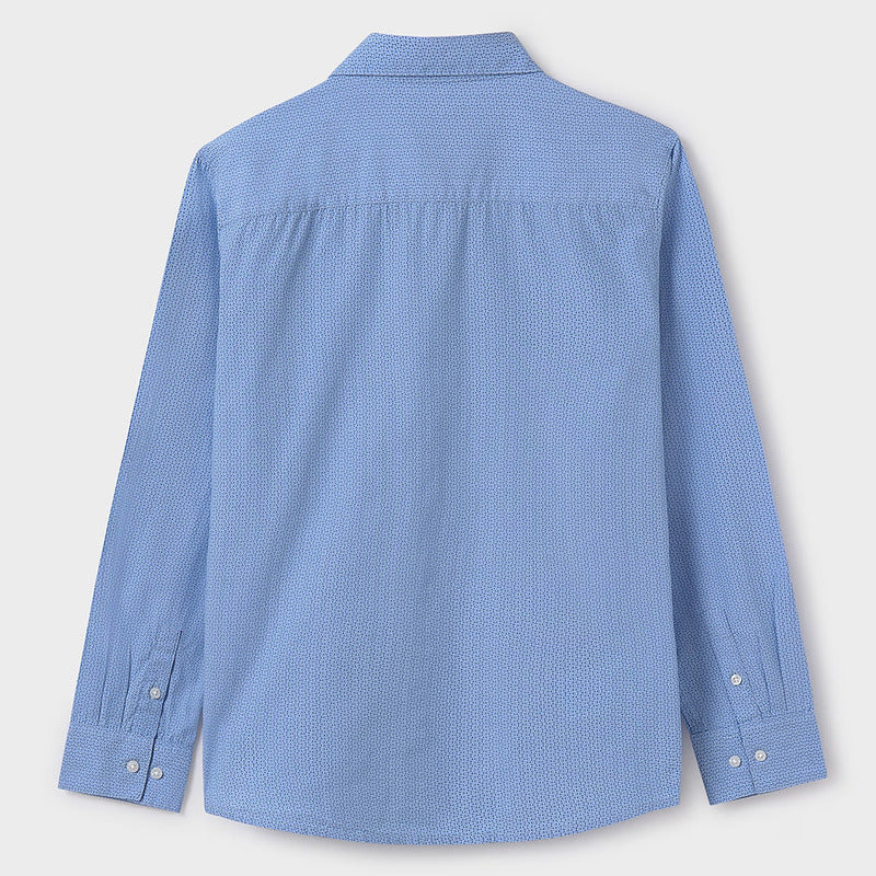 Camisa Casual Para Niño Mod.6142 Marca Mayoral® Azul Claro Puntos 14 Años