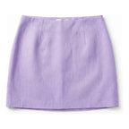 Falda Ligera Casual Para Mujer Mod. Dfcx0334 Marca Lob® Lila Lisa 30