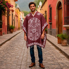 Jorongo Gaban Artesanal Mexicano Colores Calendario Vino Calendario Xg
