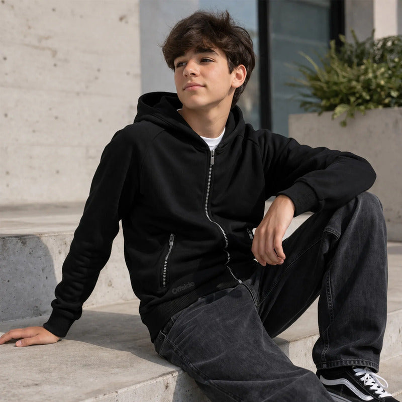 Sudadera Casual Juvenil Mod.6417 Marca Mayoral® 16 Años Negro Lisa