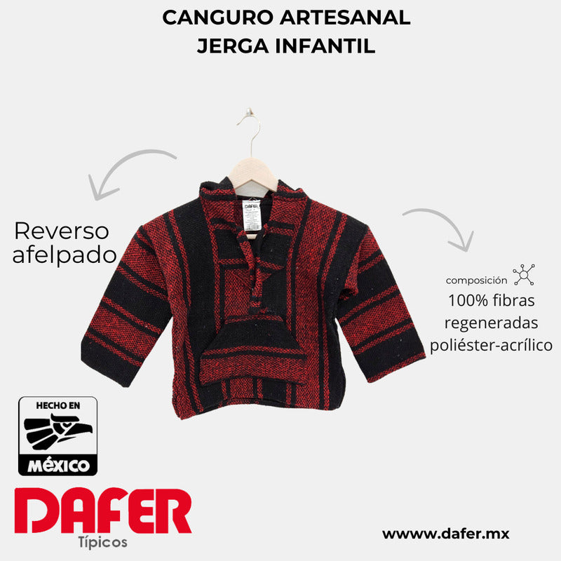 Sudadera Canguro Artesanal De Jerga Infantil