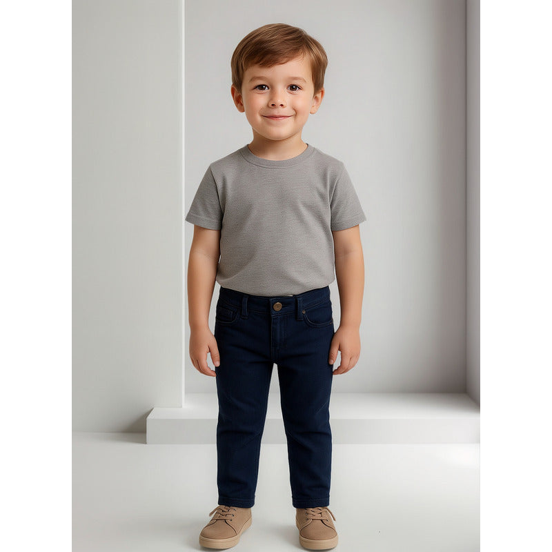 Pantalón Gabardina Para Niño Mod.3517 Marca Mayoral® Azul Marino Liso 9