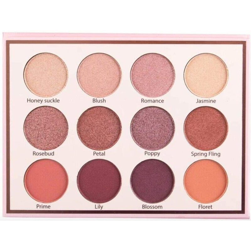 Eye Bloom -paleta De Sombras- De Beauty Creations Color De La Sombra Cálida