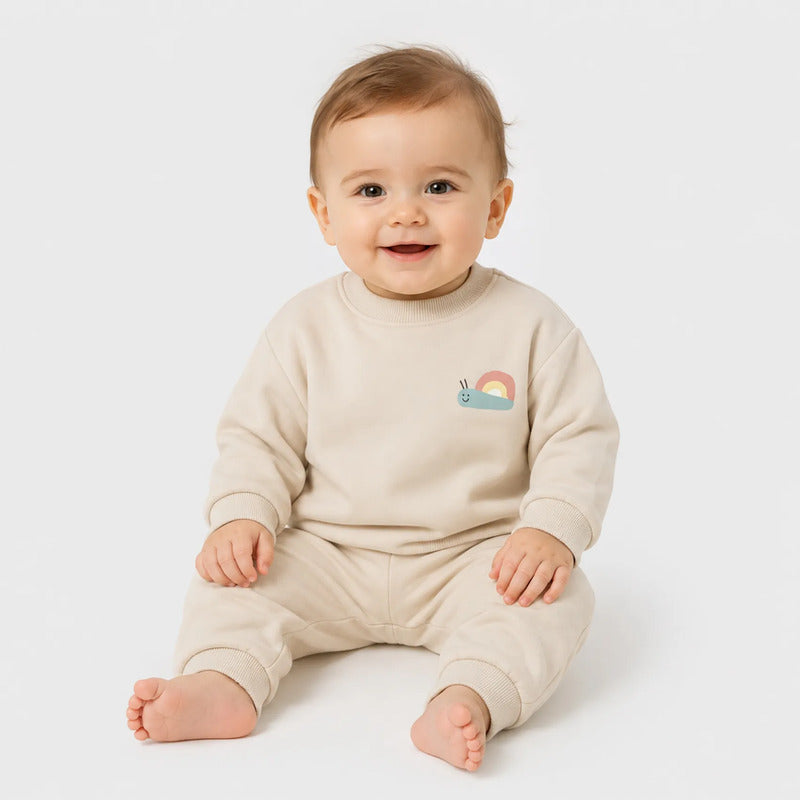 Conjunto De Algodón Unisex Recién Nacido Mod.1898 Mayoral® Beige 1-2 M