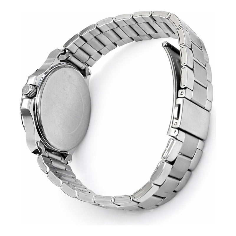 Reloj Para Mujer Np22422lacpr Corporate Marca Nivada Swiss® Plateado Blanco