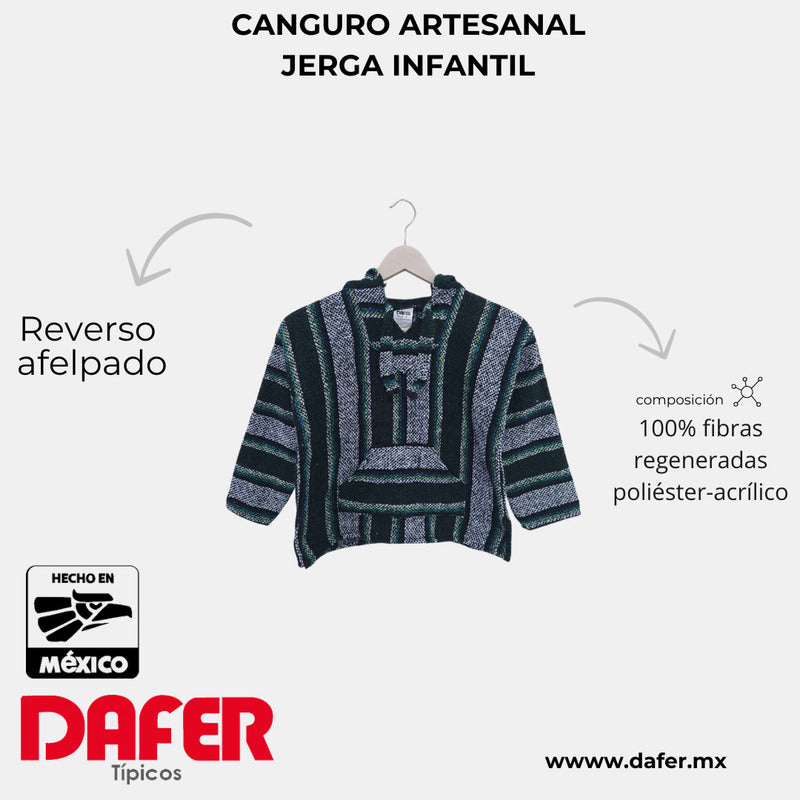 Sudadera Canguro Artesanal De Jerga Infantil