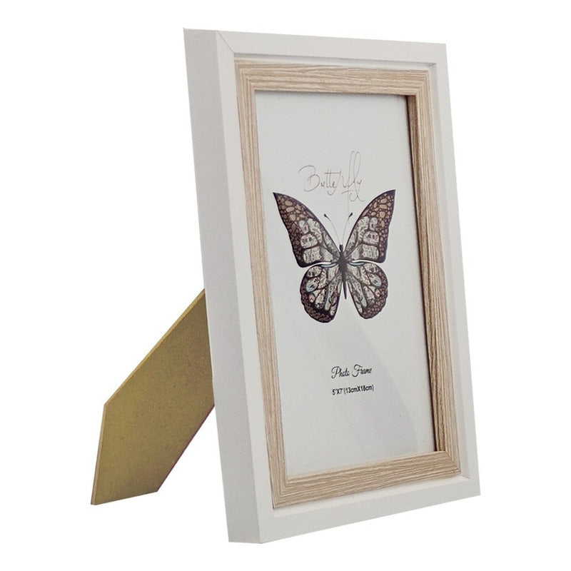 Portarretrato Con Marco Plástico-vidrio Para Mesa