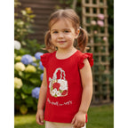 Blusa Para Niña Manga Corta Con Estampado Marca Mayoral®