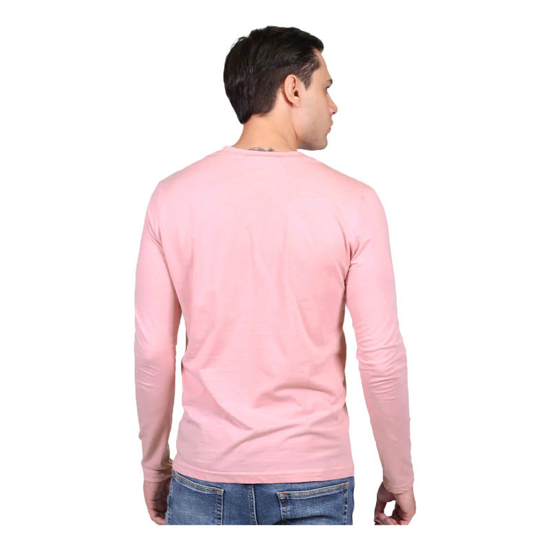 Playera Manga Larga Para Hombre Mod. A25303 Marca Bobois®
