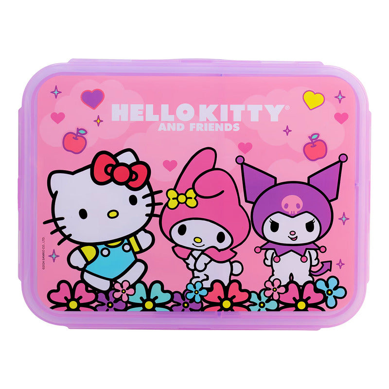 Contenedor Para Alimentos Con 3 Divisiones Diseños Animados