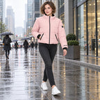 Chamarra Acolchada Para Mujer Mod. Dw90-pol9081 Greenlander® Rosa Ch Capitonado