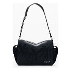 Bolso Mediano Con Bordado Para Mujer 26saxpap/2000 Desigual® Negro Bordado Níquel