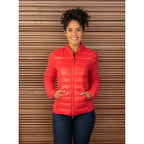 Chamarra Capitonada Mod.dw86-pol7096 De Pluma Greenlander® Rojo M Lisa