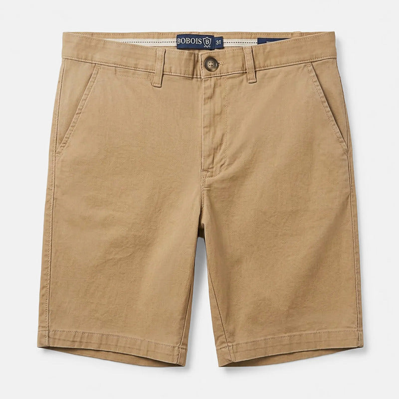 Bermuda Tipo Gabardina Para Hombre Mod. Gbcots Marca Bobois® Kaki Lisa 32