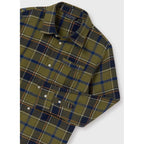 Camisa De Cuadros Franela Para Niño Mod.7111 Khaki Mayoral®
