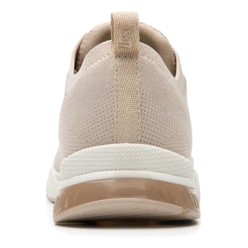 Tenis Casual Para Dama Mod.105125 Marca Flexi® Beige 23.5 Mx