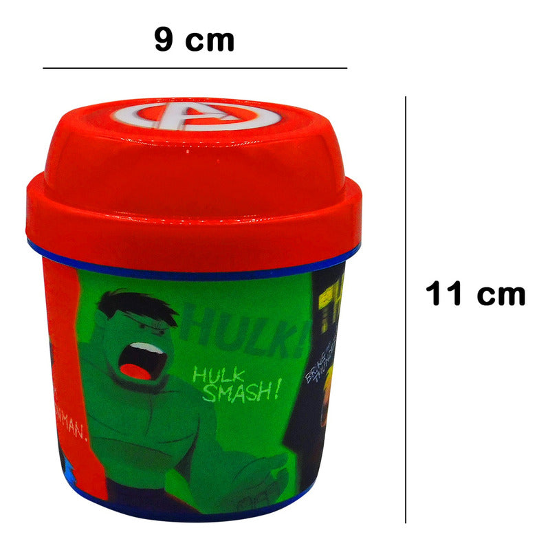 Topper Recipiente 11 Cm Para Comida Diseño Lenticular Niños
