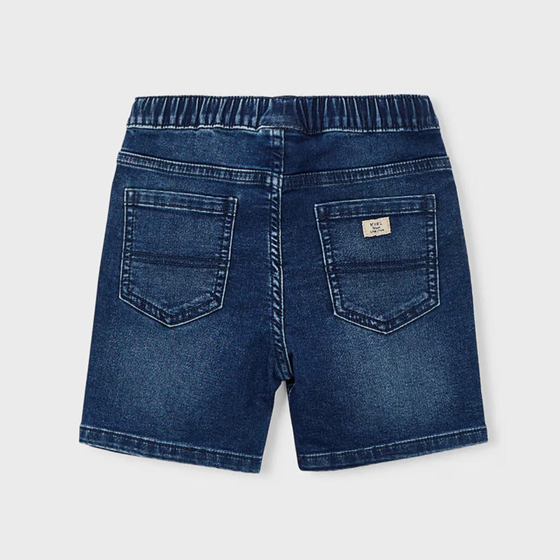 Bermuda De Mezclilla Para Niño Mod.3210 Marca Mayoral® Marino Lisa 9 Años