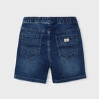 Bermuda De Mezclilla Para Niño Mod.3210 Marca Mayoral® Marino Lisa 7 Años