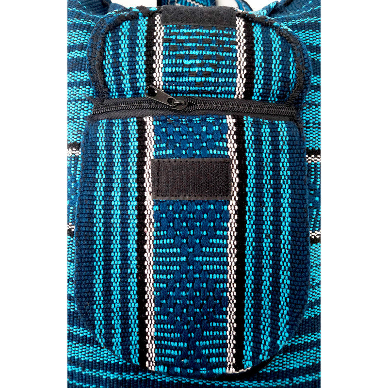 Mochila Artesanal Tejida Tipo Morral Con Bolsillo Frontal 10kg
